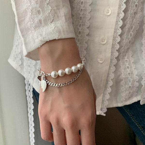 Wing Elegant Charming Pearl Bracelet