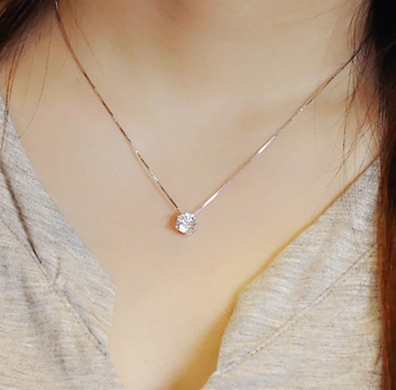 Zircon Pendant Necklace